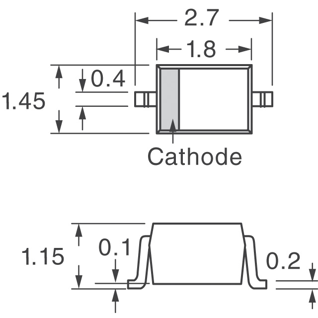 ZMV830ATA Diodes Incorporated  Diodos de capacitancia variable (Varicaps)